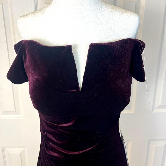 X by escape, deep, purple velvet gown - Picture 2 of 10